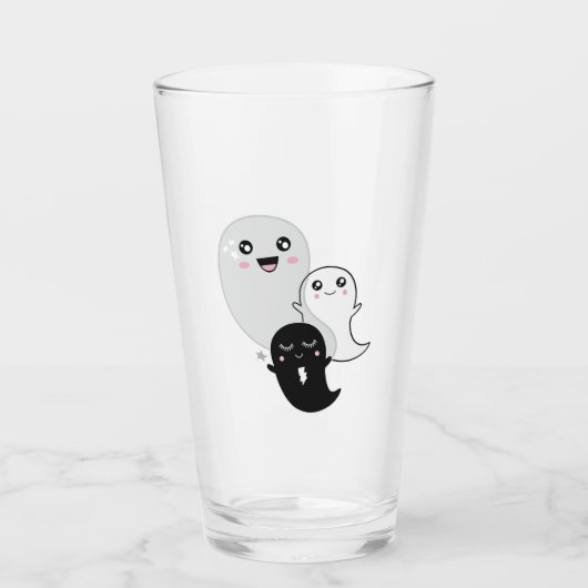 cute ghosts halloween kawaii glas (Voorkant)