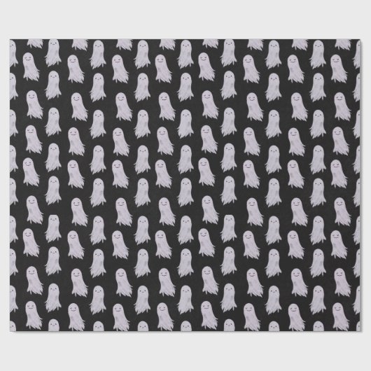Cute Ghosts Pattern Halloween Cadeaupapier (Vlak)