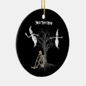 Cute Ghosts Skeleton Halloween Ornament (Rechts)