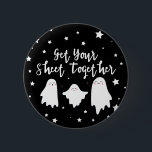 Cute Ghosts | Voeg uw blad samen | Halloween Ronde Button 5,7 Cm<br><div class="desc">Halloween-knop met drie leuke spoken die je vertellen dat je je vel bij elkaar moet krijgen.</div>