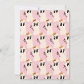 Cute Ghoul Doodle Halloween elke zondag roze Kaart (Achterkant)