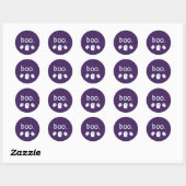 Cute Ghovormig Halloween Ronde Sticker (Vel)
