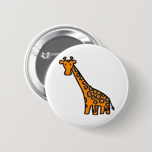 Cute Giaffe Button (Voorkant /achterkant)