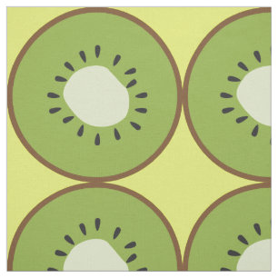 Cute Giant Kiwi-vruchten Geel groen hedendaags Stof