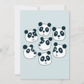 Cute Giant Panda Beer Bedankkaart (Achterkant)