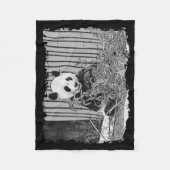 Cute Giant Panda Beer Fleece Deken (Voorkant)