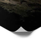 Cute Giant Panda-Beer met lekkere bamboe-bladeren Poster (Hoek)