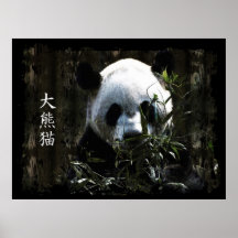 Cute Giant Panda-Beer met lekkere bamboe-bladeren