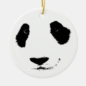 Cute Giant Panda Cartoon Graphic Design Adults Kin Keramisch Ornament (Voorkant)