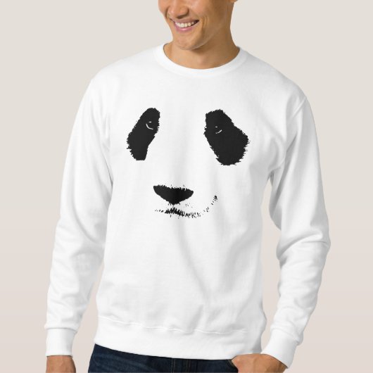 Cute Giant Panda Cartoon Graphic Design Adults Kin Trui (Voorkant)
