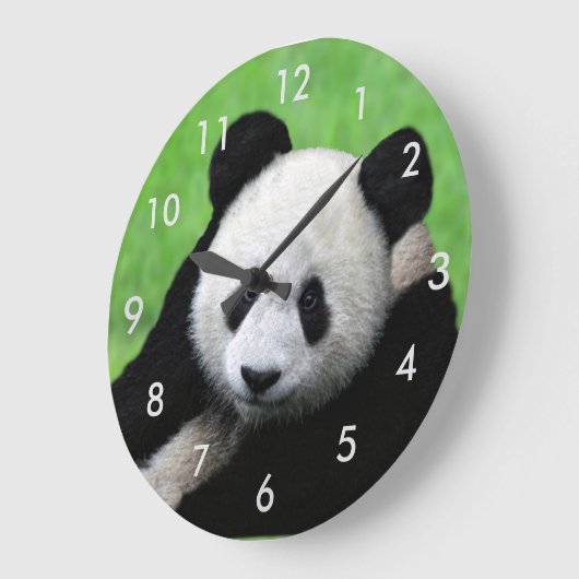 Cute Giant Panda Clock Grote Klok (Hoek)