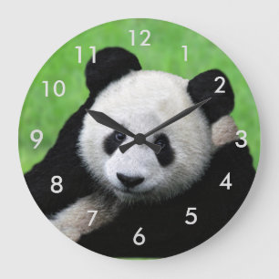Cute Giant Panda Clock Grote Klok