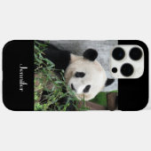 Cute Giant Panda, naam, zwart Case-Mate iPhone Case (Achterkant (horizontaal))