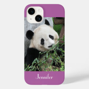 Cute Giant Panda, Paars, Radiant Orchid, Naam Case-Mate iPhone 14 Hoesje