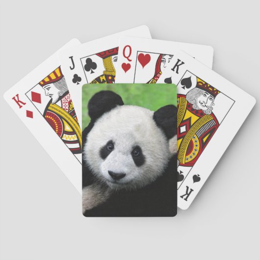 Cute Giant Panda-speelkaarten Pokerkaarten (Achterkant)