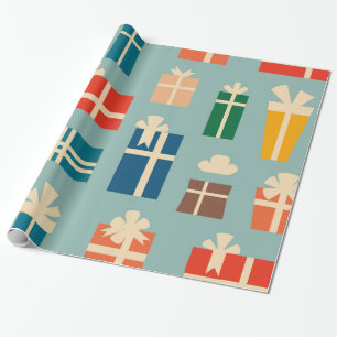 Cute Gift Box Design Merry kerstfeestdag cadeau Cadeaupapier