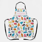 Cute Gift for Cat Lover Cat mam Personalized Schort (Voorkant)