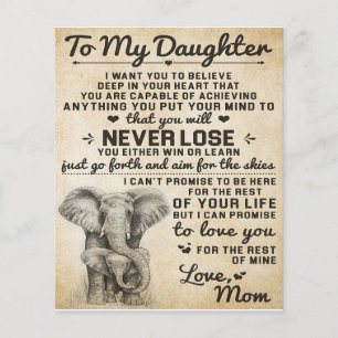 Cute Gift for Daughter, naar mijn brief van Daugjt Flyer