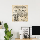 Cute Gift for Daughter, naar mijn brief van Daugjt Poster (Thuiskantoor)