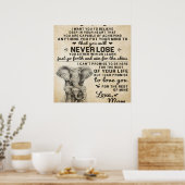 Cute Gift for Daughter, naar mijn brief van Daugjt Poster (Keuken)