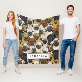 Cute Gift for Hondenliefhebber Dog mam/pap geperso Fleece Deken
