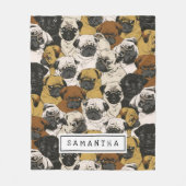 Cute Gift for Hondenliefhebber Dog mam/pap geperso Fleece Deken (Voorkant)