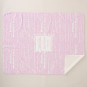 Cute Gift for Mom Hand Drawn Typography Blanket Sherpa Deken (Voorkant (horizontaal))