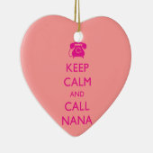 CUTE GIFT FOR NANA KEEP CALM PINK ORNAMENT GRANDMA (Rechts)