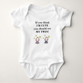 Cute gift for twins, bodysuit for twin girl & boy,
