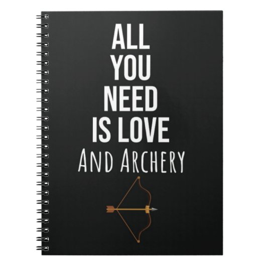 Cute Gifts For Archery Lovers Sport Bow And Arrows Notitieboek (Voorkant)