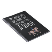 Cute Gifts For Equestrian Riders Horse Lover Funny Notitieboek (Rechterzijde)