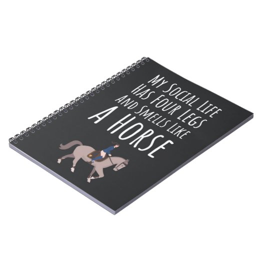 Cute Gifts For Equestrian Riders Horse Lover Funny Notitieboek (Linkerzijde)