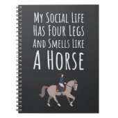 Cute Gifts For Equestrian Riders Horse Lover Funny Notitieboek (Voorkant)