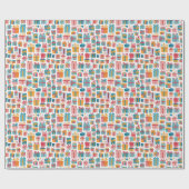 Cute Gifts in Bags and Boxes with Ribbons Pattern Cadeaupapier (Vlak)