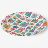 Cute Gifts in Bags and Boxes with Ribbons Pattern Papieren Bordje (Gekanteld)