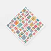 Cute Gifts in Bags and Boxes with Ribbons Pattern Servet (Hoek)