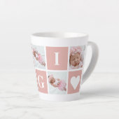 Cute Gigi Grandmoeder 5 Photo Collage Latte Mok (Rechterhoek)