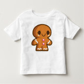 Cute Gingberbrood Man Kinder Shirts (Voorkant)