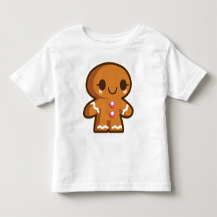 Cute Gingberbrood Man Kinder Shirts