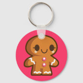 Cute Gingberbrood Man Sleutelhanger (Voorkant)