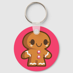 Cute Gingberbrood Man Sleutelhanger