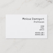 Cute Gingberbrood Man Visitekaartje (Achterkant)