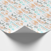 Cute Ginger Birthday Cats Cadeaupapier (Hoek)