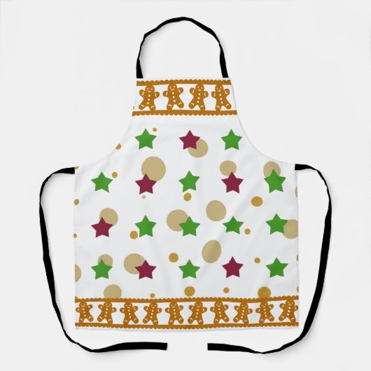 Cute Ginger Bread Cookie Ma Vriendin Kerstmis  Schort (Voorkant)