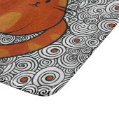 Cute Ginger Cat - Glas in lood en zwenken Snijplank (Hoek)