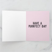 CUTE GINGER CAT KITTEN BIRTHDAAGKAARTEN KAART (Binnen)