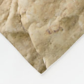 Cute Ginger Cat Kitten in Flowery Garden - Comfy Fleece Deken (Hoek)