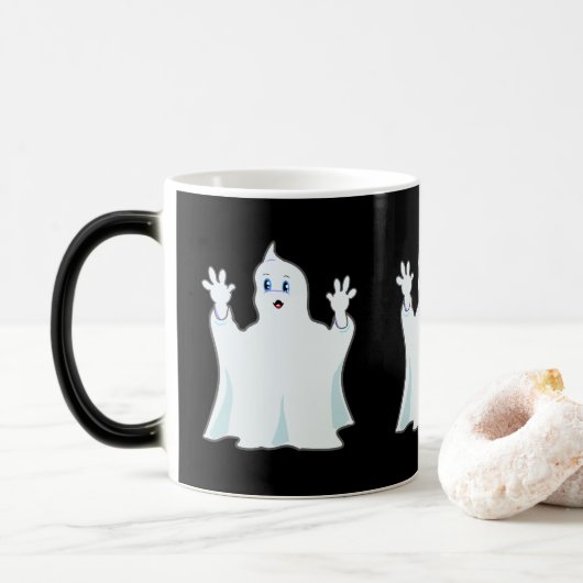 Cute Ginger Ghost Magische Mok (Met donut)