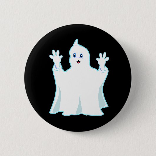 Cute Ginger Ghost Ronde Button 5,7 Cm (Voorkant)