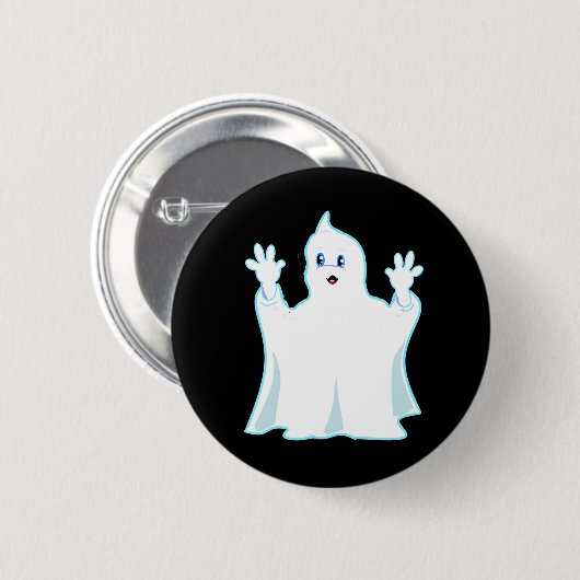 Cute Ginger Ghost Ronde Button 5,7 Cm (Voorkant /achterkant)